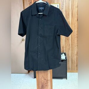 Roark Men’s Short Sleeve Button-Up Shirt - Black